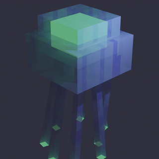 Glow Squid Minecraft wallpaper