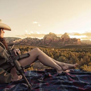 Western girl wallpaper