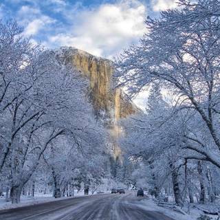 Yosemite NP winter wallpaper