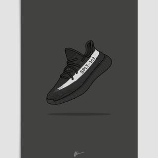 Black sneakers wallpaper