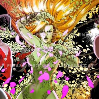 Harley Quinn and Poison Ivy wallpaper