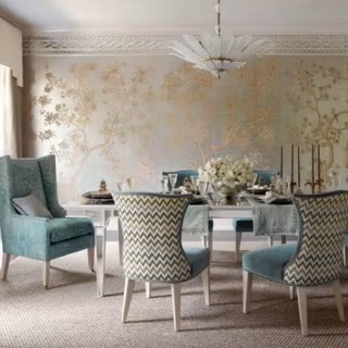 Dining table wallpaper