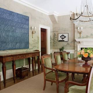 Dining table wallpaper