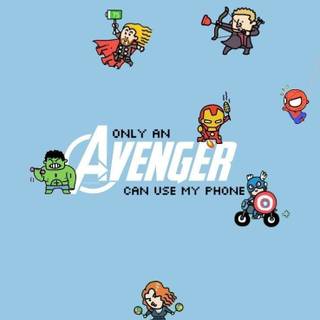 Chibi Marvel cartoon phone 4k wallpaper