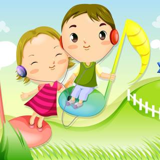 Cartoon music wallpaper