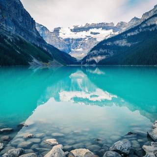 Lake Louise winter wallpaper