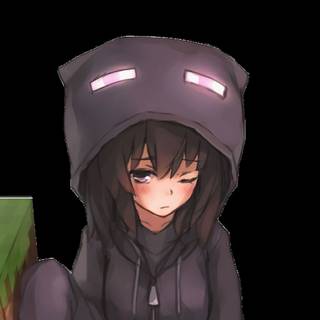 Kawaii girl art wallpaper