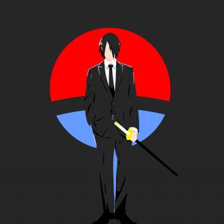 Sasuke Uchiha minimalist wallpaper