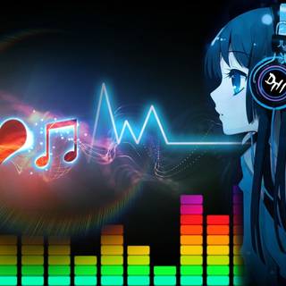 Listening to music wallpaper