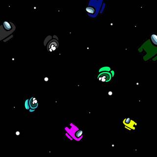Among Us dancing wallpaper