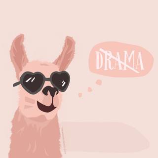 Llama Valentines wallpaper