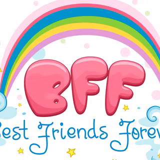 Cute best friends wallpaper