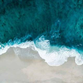 Turquoise sea wallpaper
