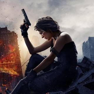 Resident Evil movie characters wallpaper