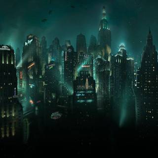 Night town wallpaper