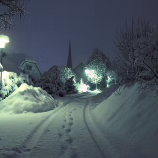 Winter towns wallpaper