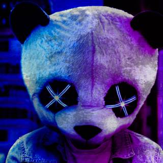 Panda mask wallpaper
