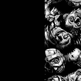 Horror anime desktop wallpaper