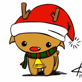 Funny reindeer wallpaper