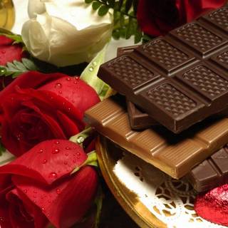 Valentines chocolate wallpaper