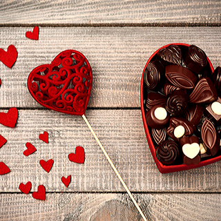 Valentines chocolate wallpaper