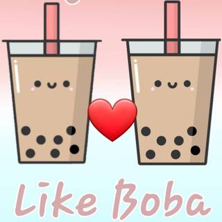 Cute boba wallpaper