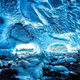 Ice caves wallpaper