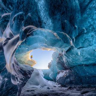 Ice caves wallpaper