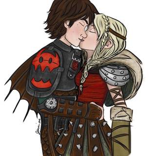 Hiccstrid kiss wallpaper