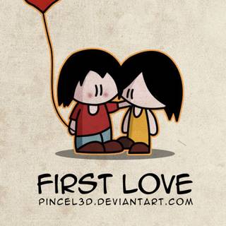 Valentine's Day cartoon wallpaper