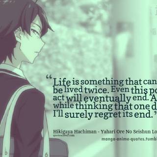 Sad anime quotes wallpaper