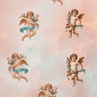 Aesthetic baby angel wallpaper