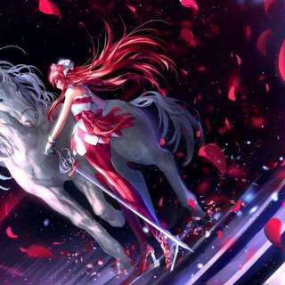 Anime girl unicorn wallpaper