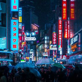 Japanese city wallpaper