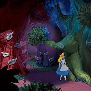Alice in Wonderland computer wallpaper