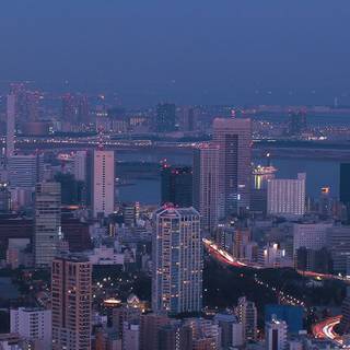 Tokyo at night iPhone wallpaper