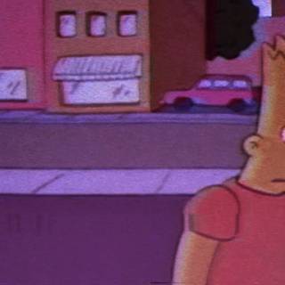 Sad Bart Simpson computer wallpaper