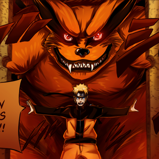 Naruto Nine Tails mode wallpaper