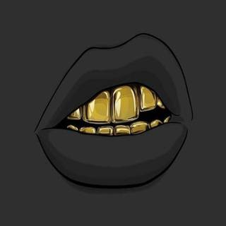 Diamond teeth wallpaper