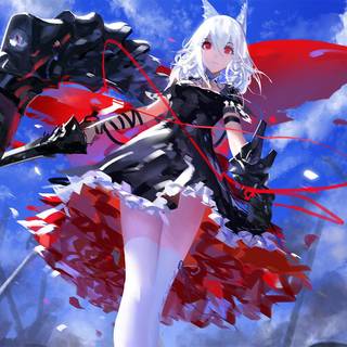 Cute devil girl wallpaper