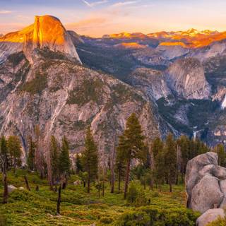 Yosemite Valley morning sunrise wallpaper