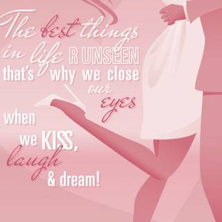 Pink quote wallpaper