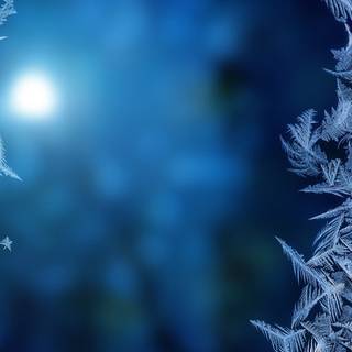 Winter glass wallpaper