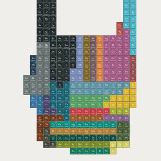 Elements of table periodic wallpaper