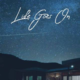 BTS members with logo wallpaper