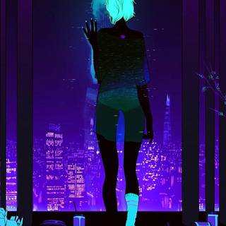 Purple vibes wallpaper