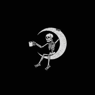 Aesthetic skeleton wallpaper