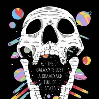 Aesthetic skeleton wallpaper