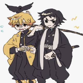 Zenitsu x Kaigaku wallpaper