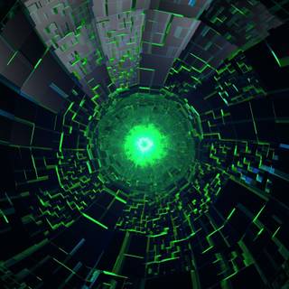 Futuristic circle wallpaper